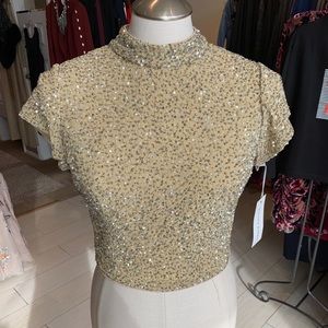 Beaded crop top